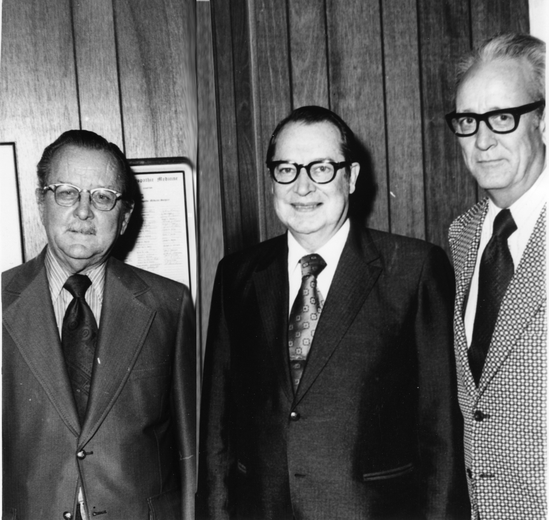 Dr. D.D. Beyer, Dr. George Luibel and Dr. Carl Everett