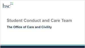 Studnet Conduct And Care Team