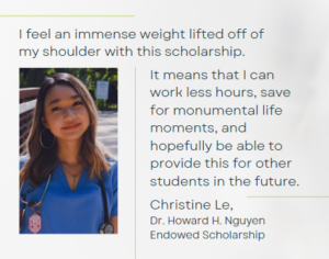 Christine Le Scholarship Quote