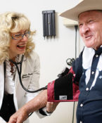 A doctor and patient at HSC Health
