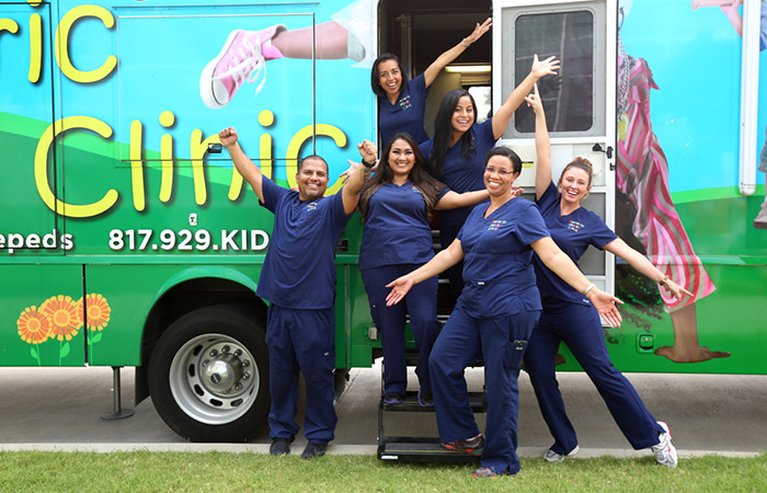Pediatric Mobile Clinic and staff