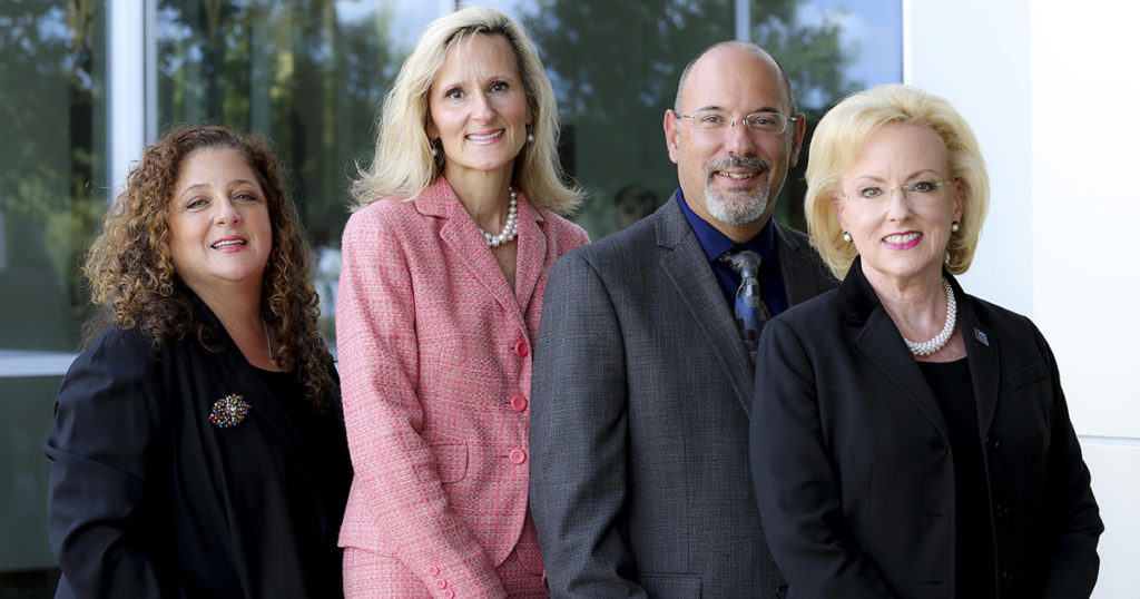 Dr. Frank Filipetto, Dr. Jessica Rangel, Lillee Gelinas and Janet Lieto 