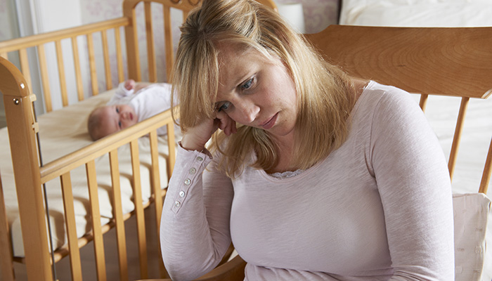New mother postpartum depression