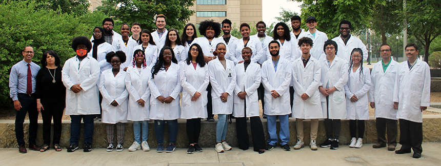 Group photo of the 2021 CRIP student cohort and HSC faculty members