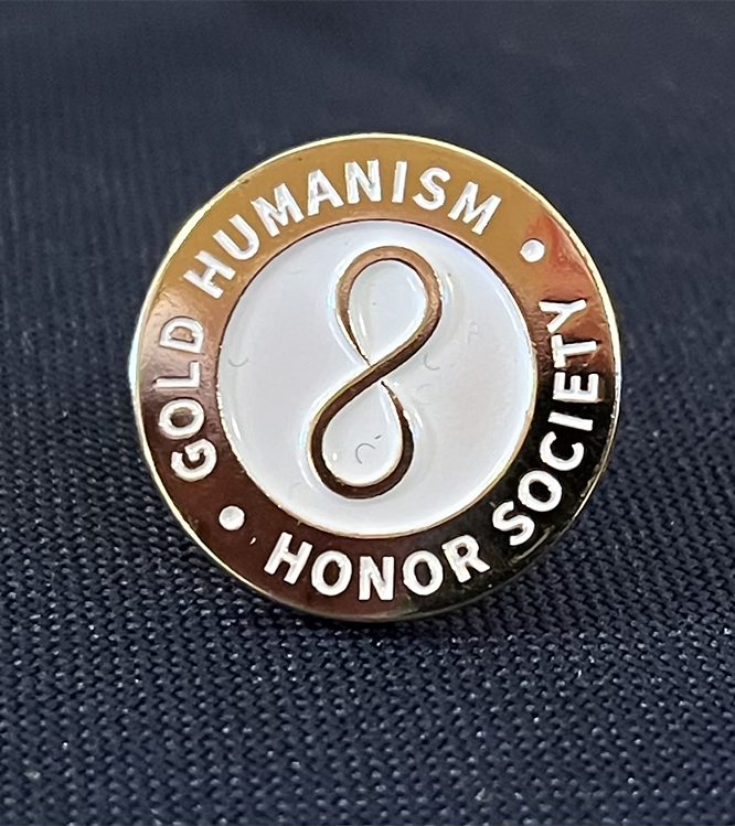 TCOM Gold Humanism Honor Society Pin