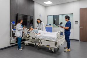 Students training in HSC's Regional Simulation Center