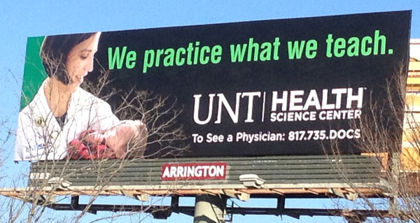 UNTHSC Billboard