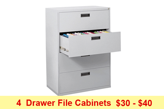 4 drawers file cabinet
