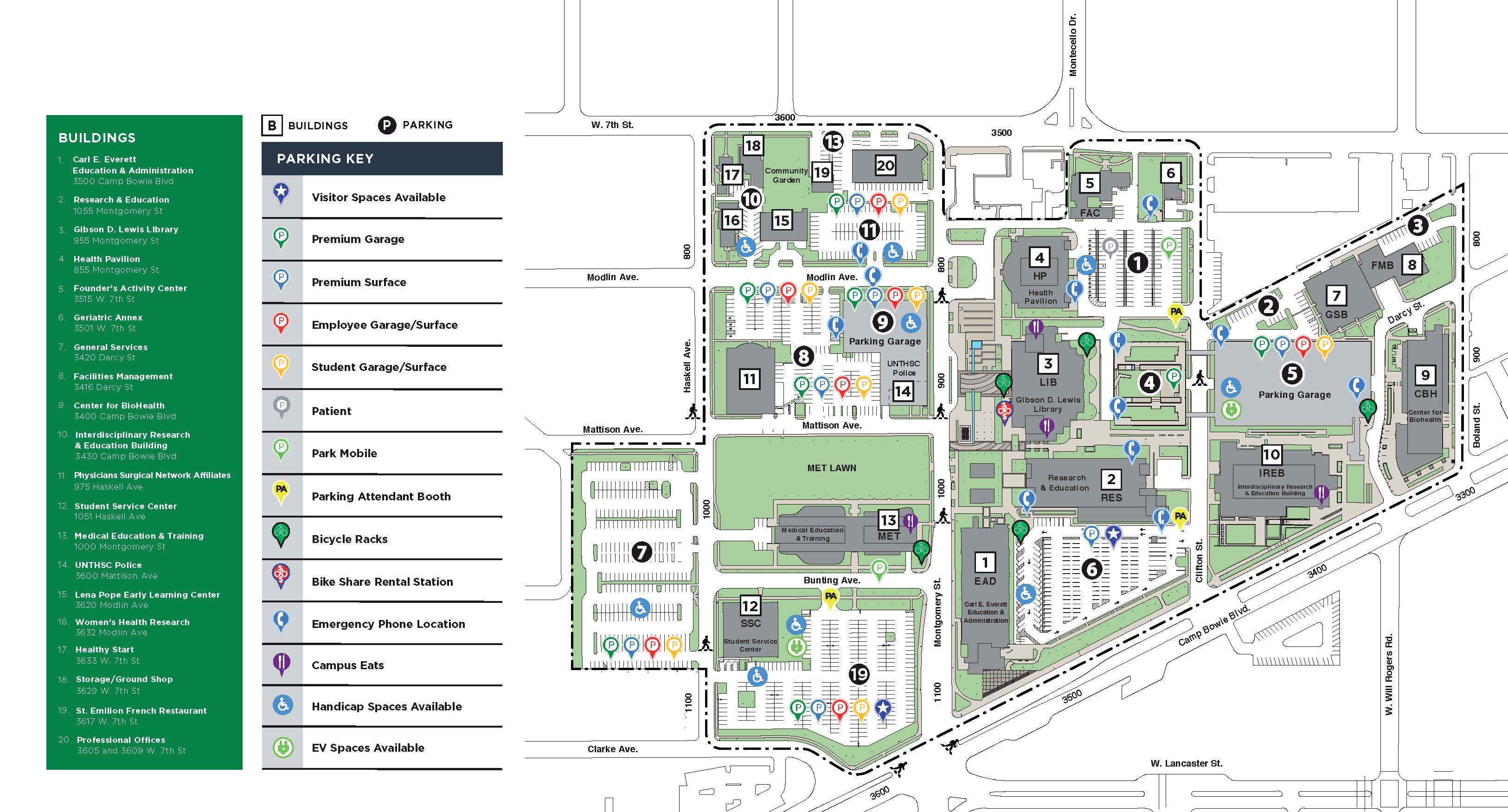 Unt Dallas Campus Map