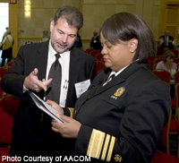 dr. licciardone reviewing a document with the surgeon general