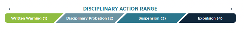 Discplinary Action Range Graphic