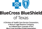 BlueCross BlueShield of Texas Blue and White Logo